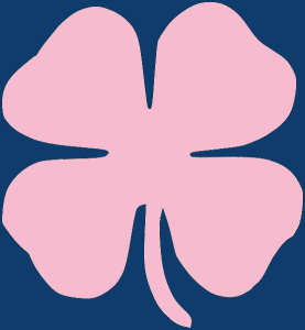 Pink and Blue Clover
